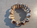 Artisanat - Bracelet coquilles Cypraea brut